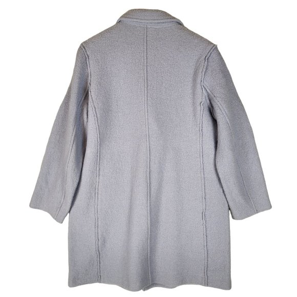 J. Crew Daphne‎ Topcoat Women's 8 Blue Italian Boiled Wool Preppy Classic - Picture 2 of 11